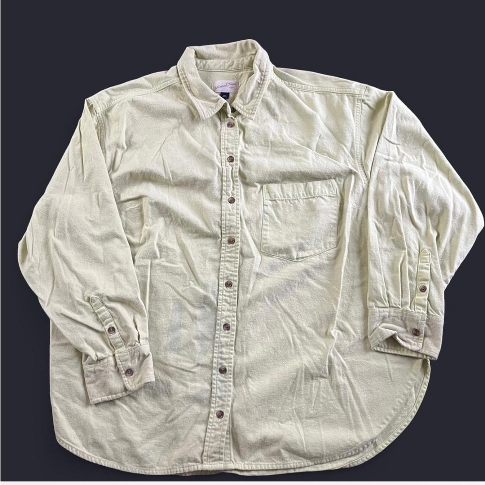 Lime green long sleeve button down